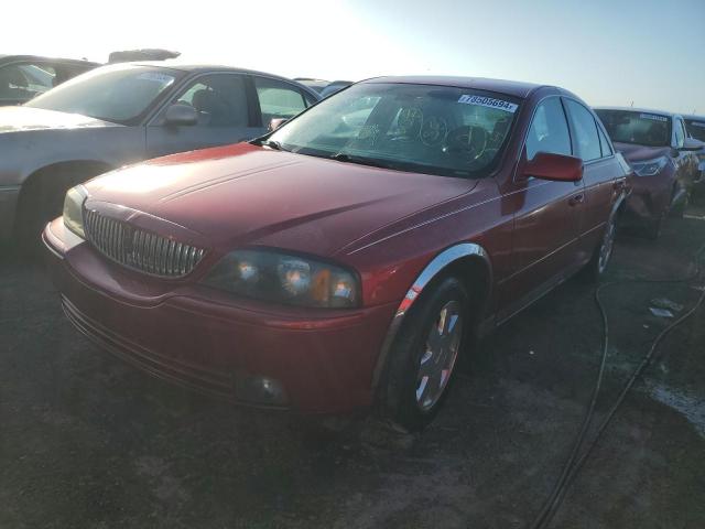 LINCOLN LS 2004 red  gas 1LNHM86S84Y653306 photo #1