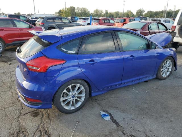 FORD FOCUS ST 2015 blue hatchbac gas 1FADP3L99FL249127 photo #4