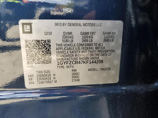 2019 CADILLAC XT4 PREMIU - 1GYFZCR47KF144209