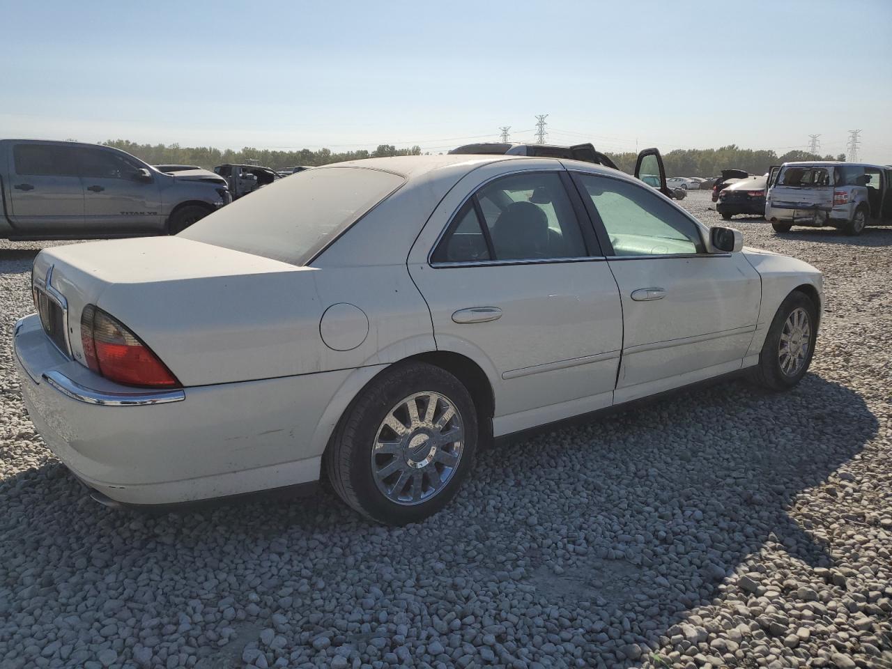 LINCOLN LS 2003 white  gas 1LNHM86S13Y698828 photo #4