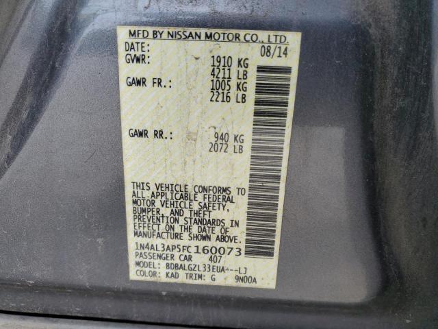 VIN 1N4AL3AP5FC160073 2015 Nissan Altima, 2.5 no.12