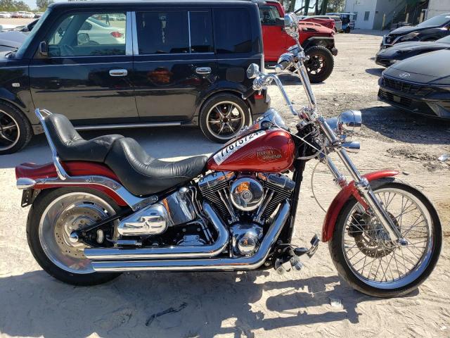 HARLEY-DAVIDSON FXSTC 2008 red  gas 1HD1JL5128Y036000 photo #1