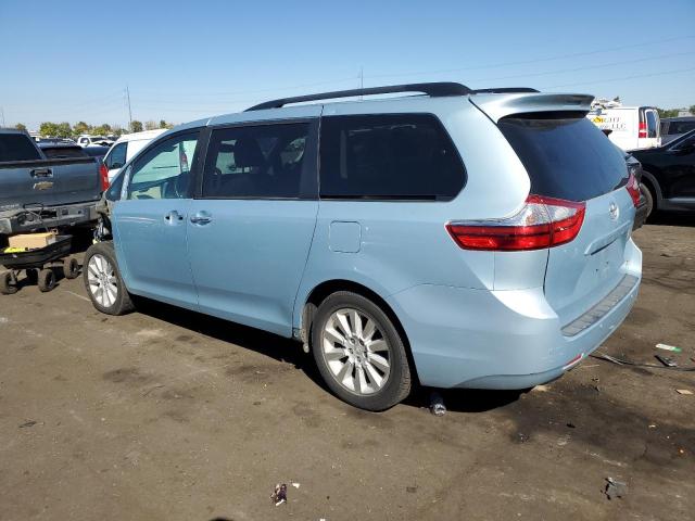 TOYOTA SIENNA XLE 2015 blue sports v gas 5TDDK3DC5FS103647 photo #3