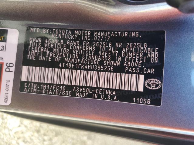 VIN 4T1BF1FK4HU395256 2017 Toyota Camry, LE no.13