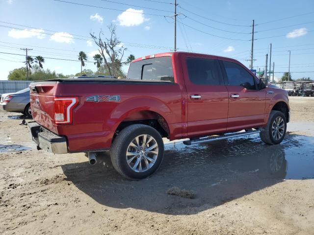 FORD F150 SUPER 2017 burgundy  gas 1FTEW1EF3HKC95120 photo #4