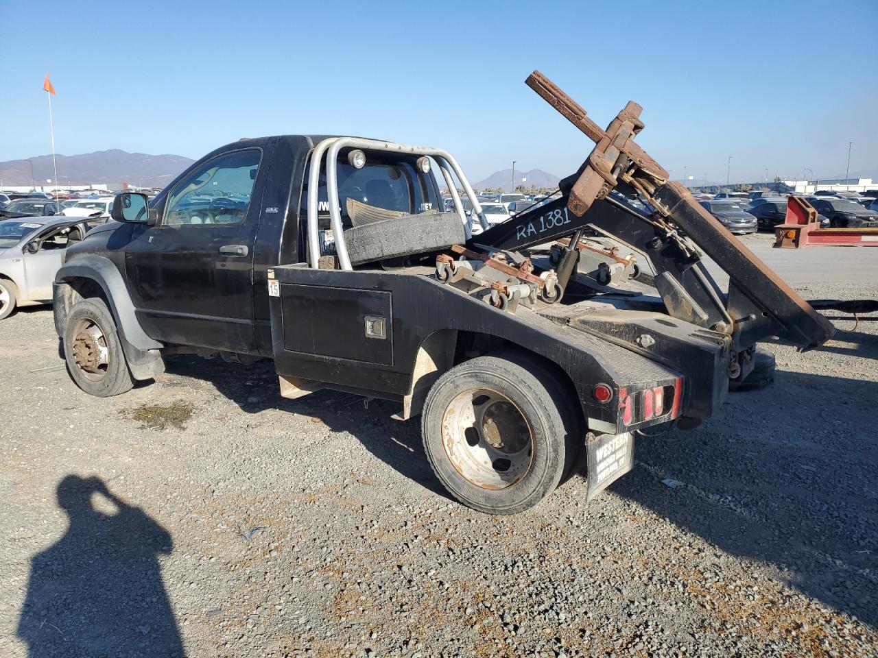 DODGE RAM 5500 S 2008 black chassis diesel 3D6WC76A18G187146 photo #3