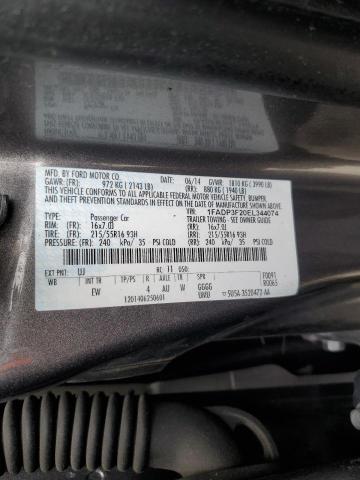 VIN 1FADP3F20EL344074 2014 Ford Focus, SE no.13