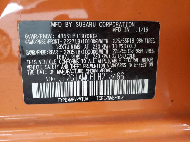 2020 SUBARU CROSSTREK - JF2GTAMC6LH218466