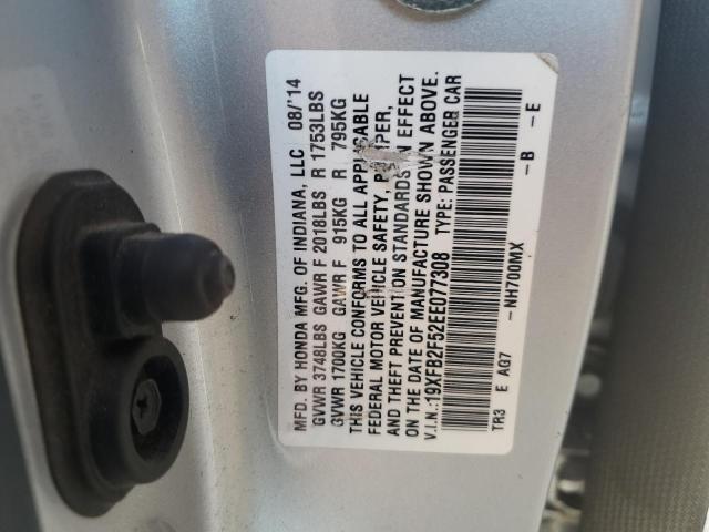 VIN 19XFB2F52EE077308 2014 Honda Civic, LX no.12