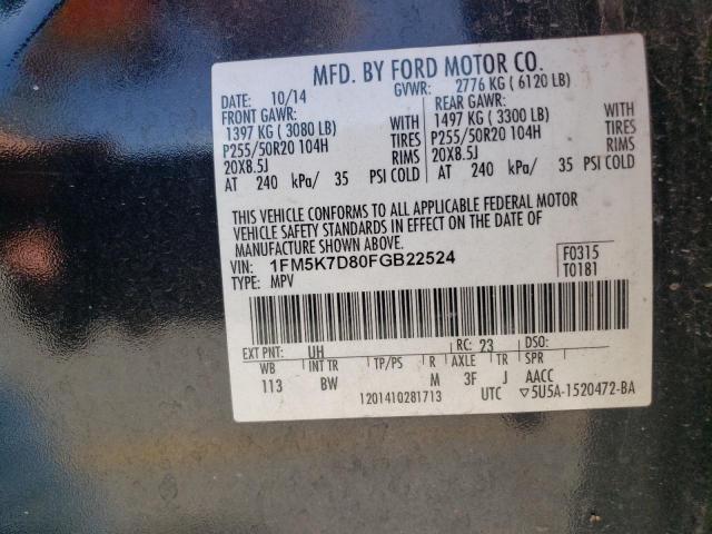 2015 FORD EXPLORER X - 1FM5K7D80FGB22524