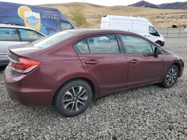 HONDA CIVIC EX 2013 burgundy  gas 19XFB2F89DE260455 photo #4