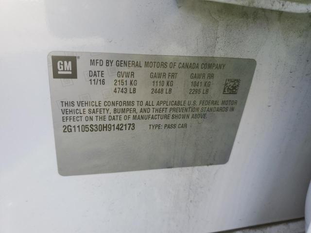 2017 CHEVROLET IMPALA LT - 2G1105S30H9142173