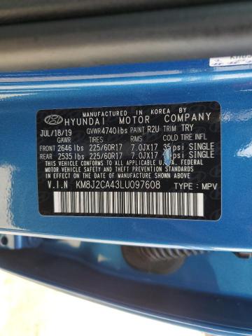 2020 HYUNDAI TUCSON SE - KM8J2CA43LU097608