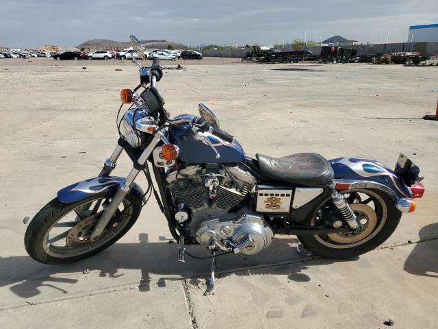 HARLEY-DAVIDSON XLH883 1990 blue road/str gas 1HD4CAM18LY114124 photo #4