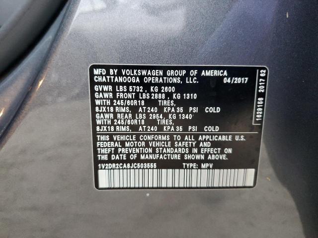 2018 VOLKSWAGEN ATLAS SE - 1V2DR2CA8JC503555