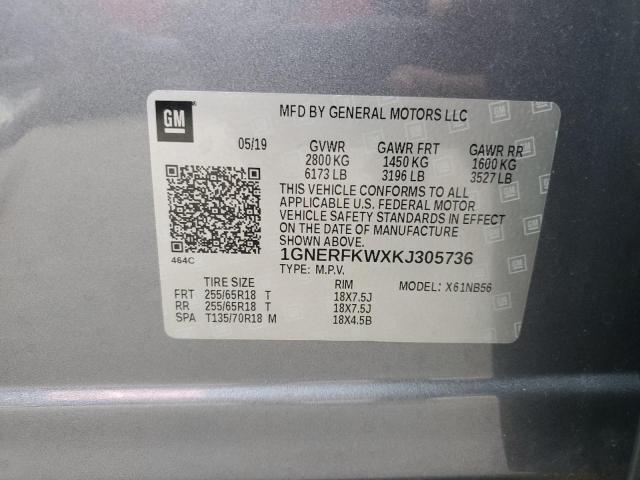 2019 CHEVROLET TRAVERSE L - 1GNERFKWXKJ305736