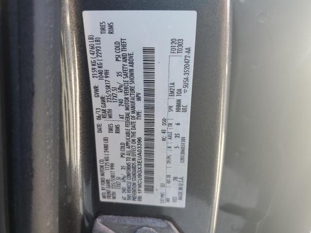 VIN 1FMCU9GX3EUA03396 2014 Ford Escape, SE no.14