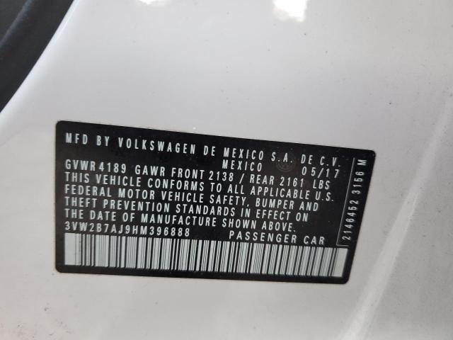 2017 VOLKSWAGEN JETTA S - 3VW2B7AJ9HM396888