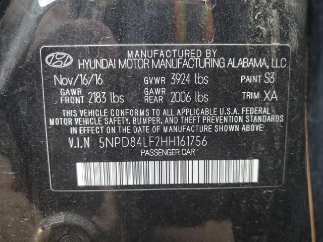 VIN 5NPD84LF2HH161756 2017 Hyundai Elantra, SE no.12