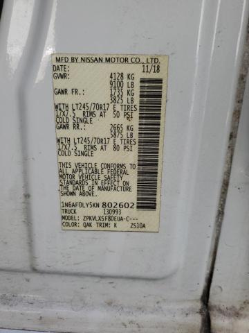 VIN 1N6AF0LY5KN802602 2019 Nissan NV, 2500 S no.13