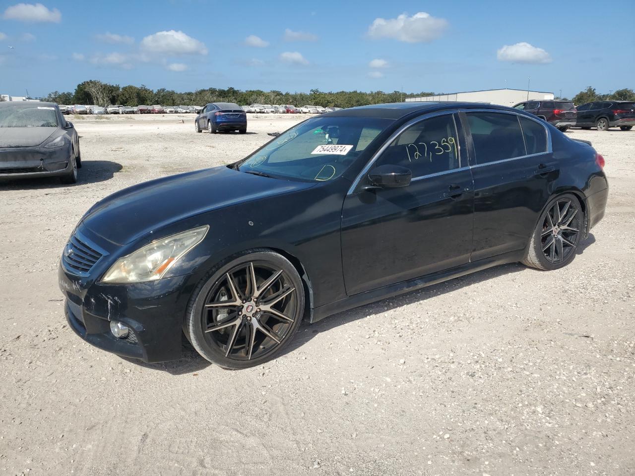 INFINITI G37 BASE 2011 black  gas JN1CV6AP2BM508952 photo #1