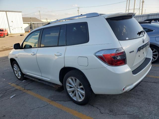 TOYOTA HIGHLANDER 2008 white 4dr spor hybrid engine JTEEW41A582014376 photo #3