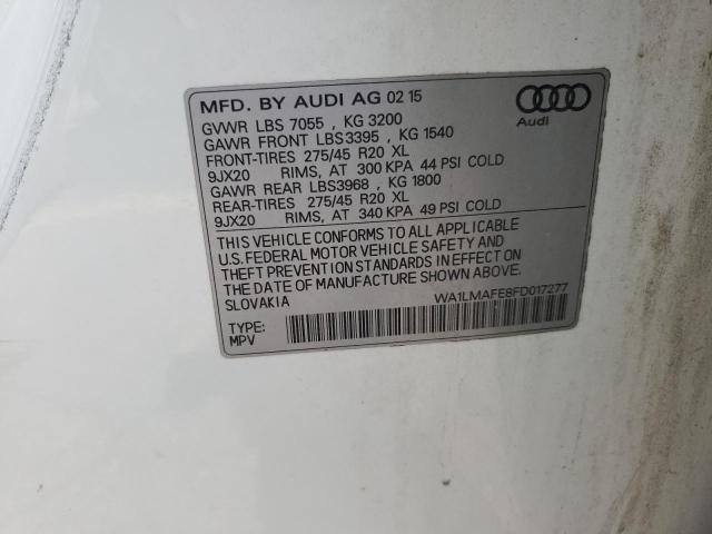 2015 AUDI Q7 TDI PRE WA1LMAFE8FD017277