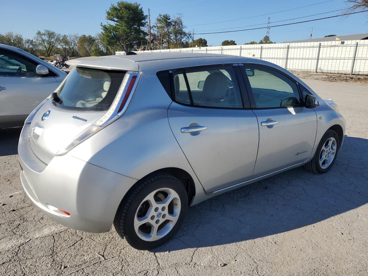 NISSAN LEAF SV 2011 silver hatchbac electric JN1AZ0CP6BT005906 photo #4