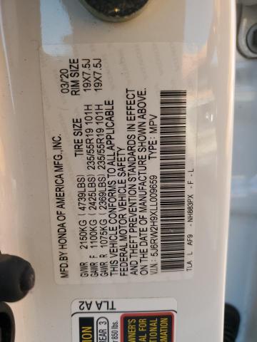 2020 HONDA CR-V TOURI - 5J6RW2H9XLL009659