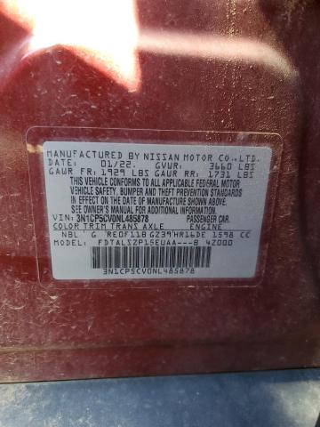 2022 NISSAN KICKS SV - 3N1CP5CV0NL485878