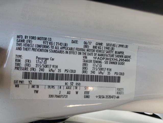 2017 FORD FOCUS SEL 1FADP3H2XHL295466