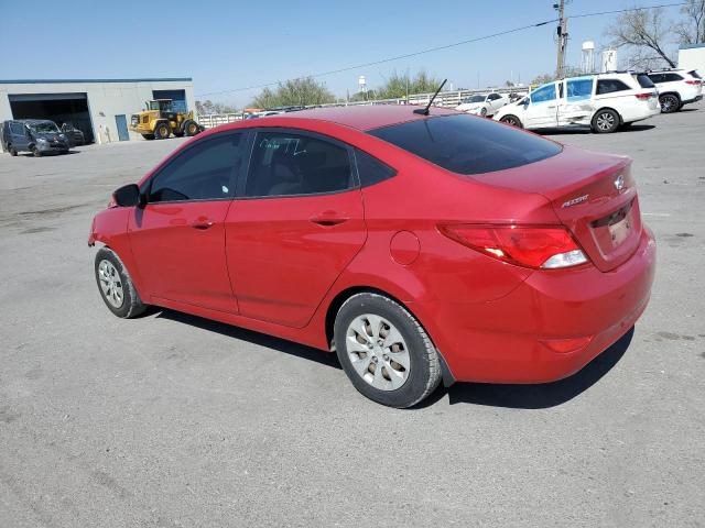 HYUNDAI ACCENT SE 2016 red  gas KMHCT4AE3GU044627 photo #3