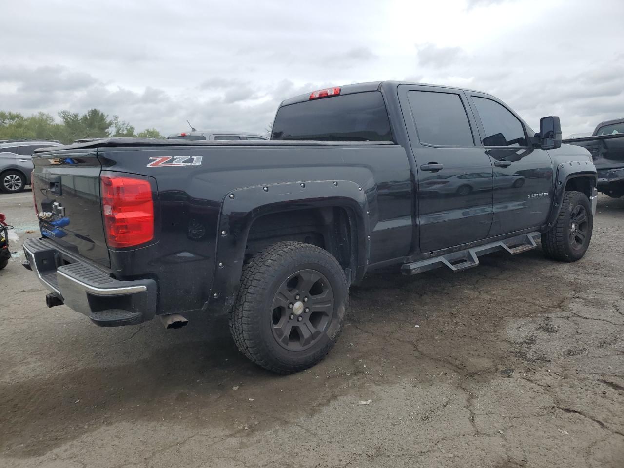 CHEVROLET SILVERADO 2014 black  gas 3GCUKREC5EG220644 photo #4