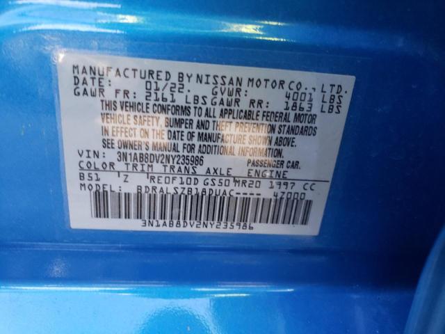2022 NISSAN SENTRA SR - 3N1AB8DV2NY235986