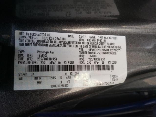 2017 FORD FOCUS ST 1FADP3L95HL257907