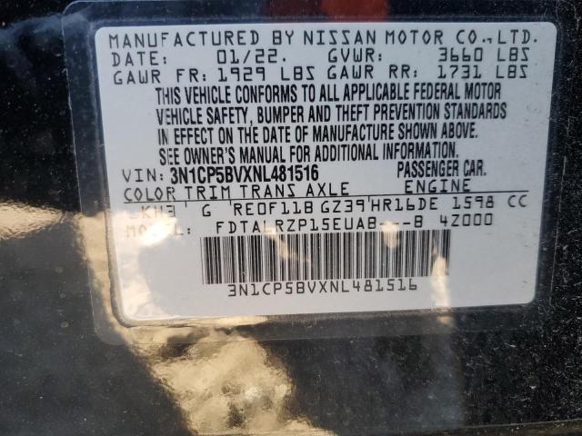 2022 NISSAN KICKS S - 3N1CP5BVXNL481516