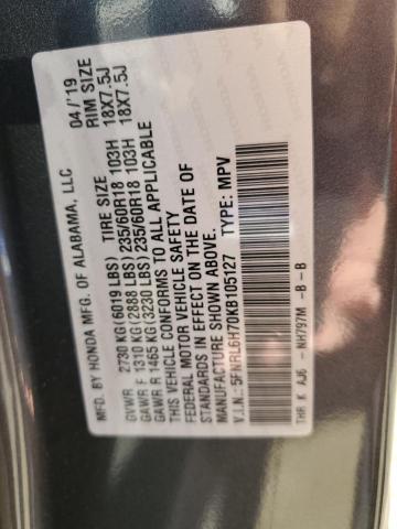 2019 HONDA ODYSSEY EX - 5FNRL6H70KB105127