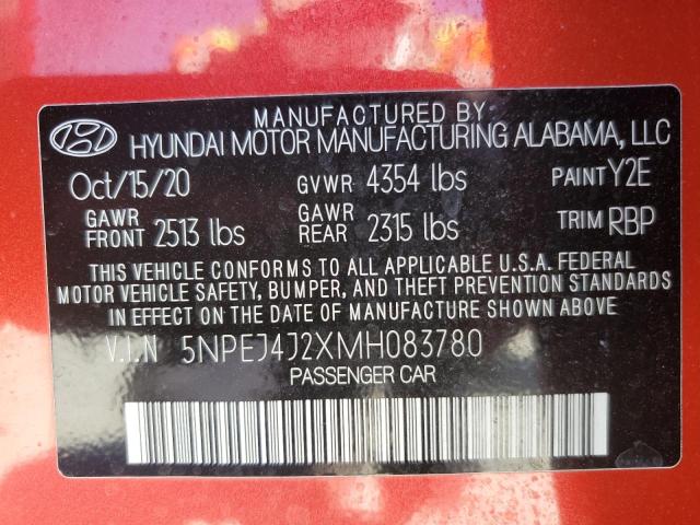 2021 HYUNDAI SONATA SEL - 5NPEJ4J2XMH083780