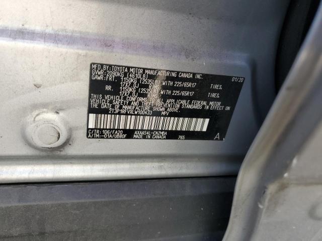 2020 TOYOTA RAV4 XLE - 2T3P1RFVXLW100433