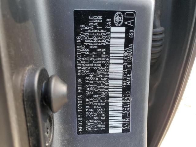 2017 TOYOTA COROLLA L - 2T1BURHE7HC772367