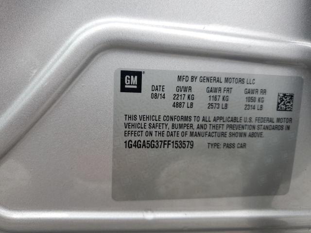 2015 BUICK LACROSSE - 1G4GA5G37FF153579