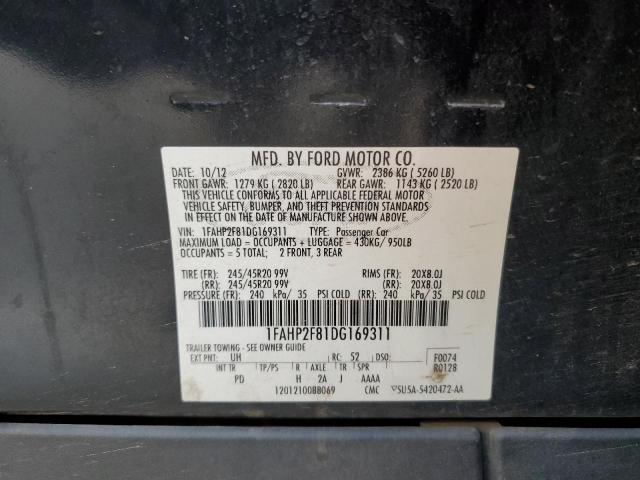 VIN 1FAHP2F81DG169311 2013 Ford Taurus, Limited no.13