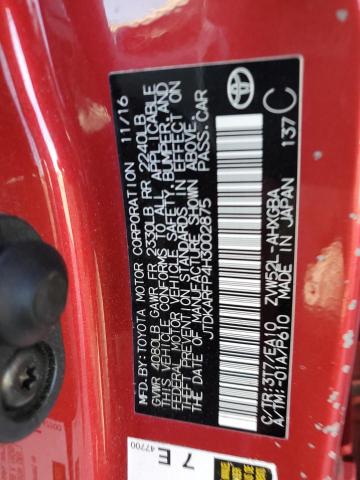 2017 TOYOTA PRIUS PRIM - JTDKARFP4H3002875