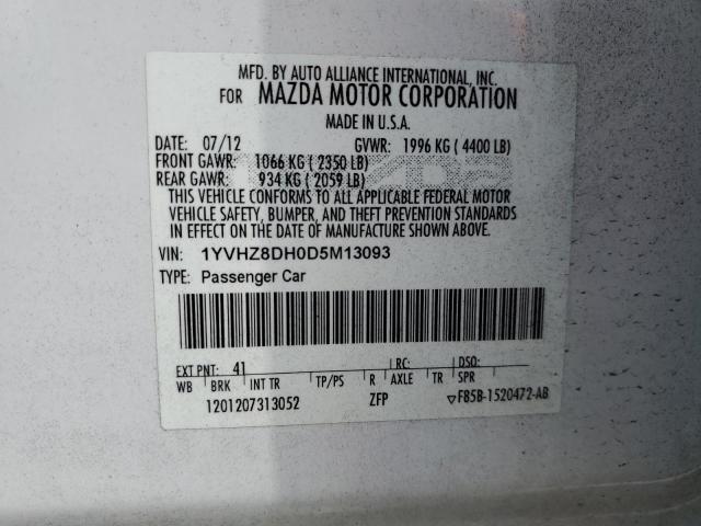 VIN 1YVHZ8DH0D5M13093 2013 MAZDA 6 no.13