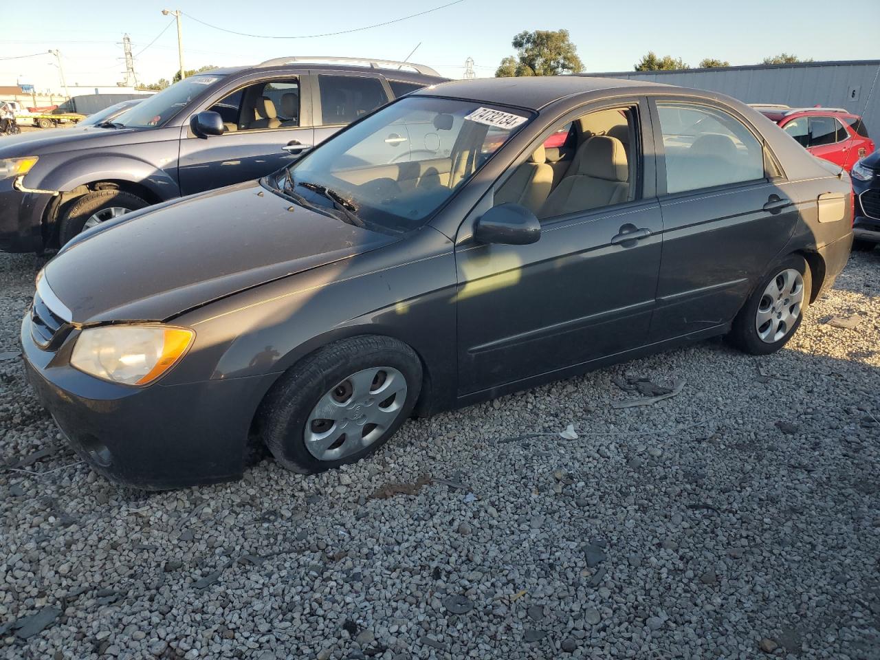 KIA SPECTRA LX 2006 brown  gas KNAFE121165349278 photo #1