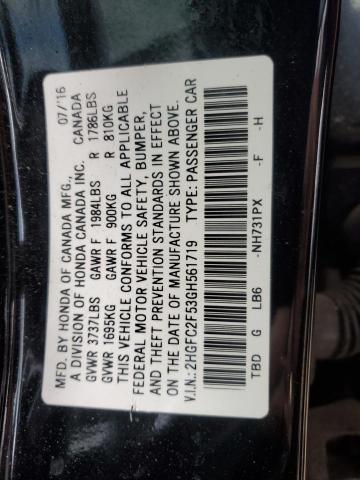 2016 HONDA CIVIC LX - 2HGFC2F53GH561719