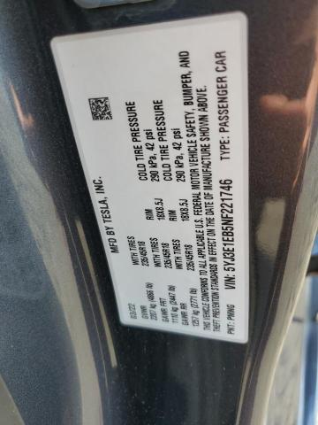 2022 TESLA MODEL 3 - 5YJ3E1EB5NF221746