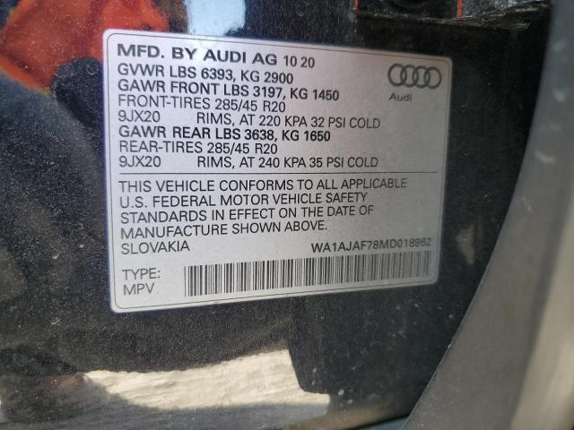 VIN WA1AJAF78MD018962 2021 AUDI Q7 no.14