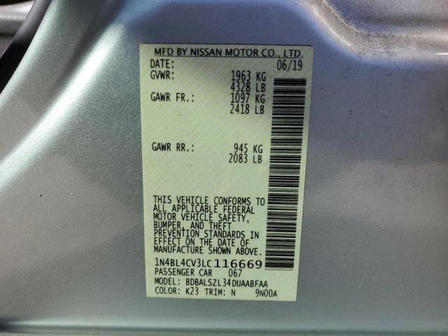 2020 NISSAN ALTIMA SR - 1N4BL4CV3LC116669