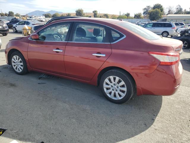 NISSAN SENTRA S 2015 red  gas 3N1AB7AP6FY351483 photo #3